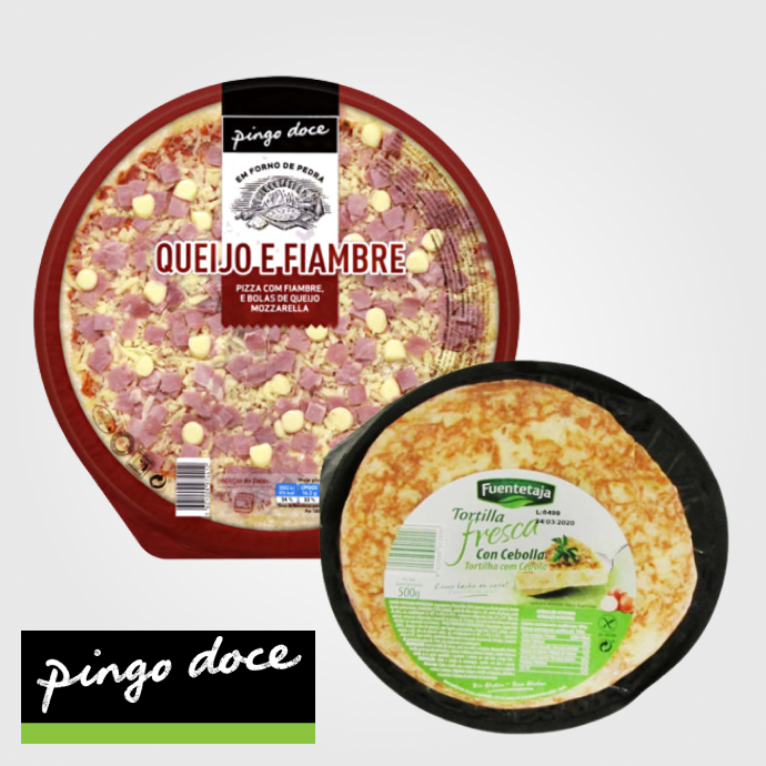 Pizzas e tortilha