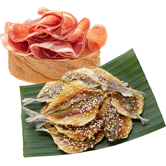 Рибні і мясні снеки