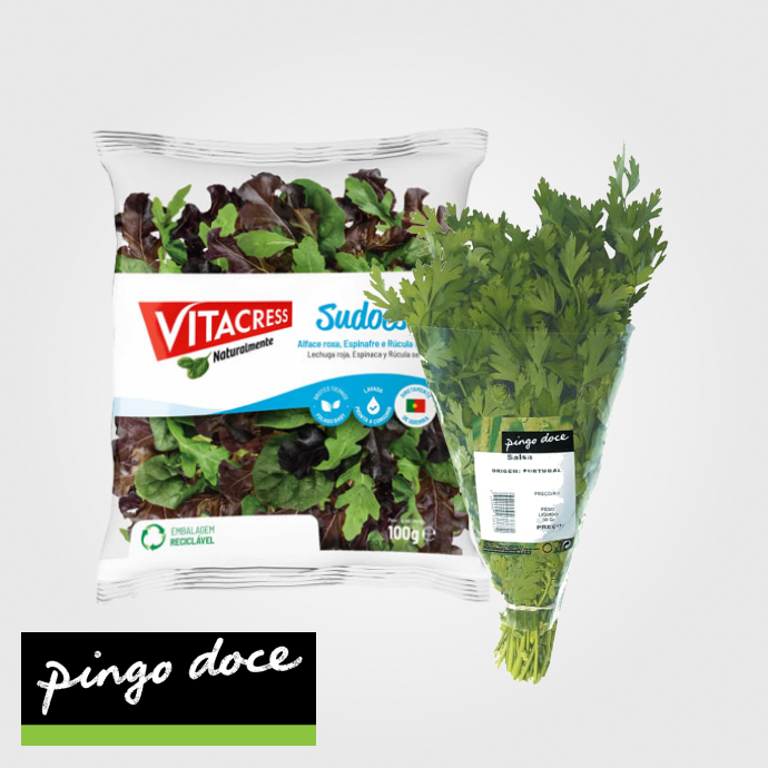 Saladas e ervas aromáticas