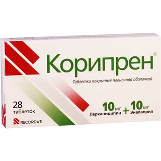 კორიპრენი ტაბლეტი 10მგ+10მგ #28 0 Coripren tab 10mg+10mg #28