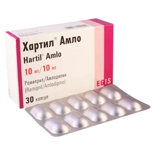 ჰარტილი ამლო კაფსულა 10მგ+10მგ #30 0 Hartil amlo tab 10mg/10mg #30