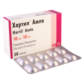 ჰარტილი ამლო კაფსულა 10მგ+10მგ #30 0 Hartil amlo tab 10mg/10mg #30