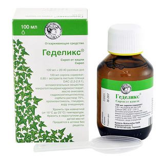ჰედელიქსი სიროფი 100მლ ფლაკონი #1 0 Hedelix syrup 100ml #1