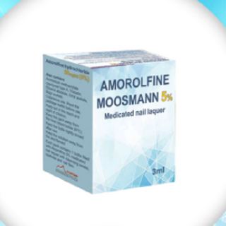 ამოროლფინი მუსმანი ლაქი ფრჩხილის 5% 3მლ ფლაკონი მინის #1 0 Amorolfine Moosman 5% 3ml #1