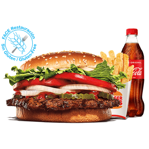 Menú Whopper® sin Gluten