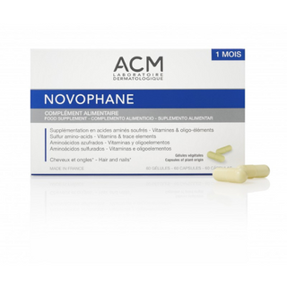 ისისფარმა - ACM ნოვოფანი კაფსულა თმის ცვენის საწინააღმდეგო მინერალები და ვიტამინები  #60  #60 Novophane Capsules Hair end Nails  N60 0168