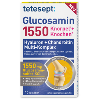 ტეტესეპტი გლუკოზამინი ტაბლეტი #40 0 TETESEPT GlucosaminFTa 40ST DE #40