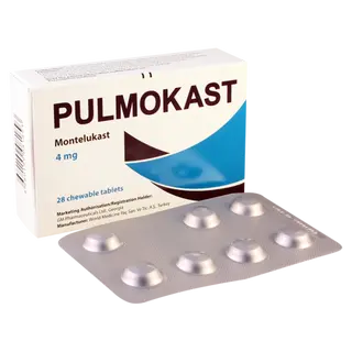 პულმოკასტი ტაბლეტი საღეჭი 4მგ #28 0 Pulmokast chawable tab 4mg #28