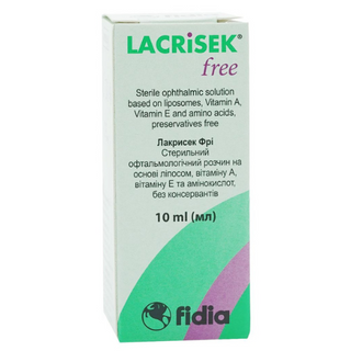 ლაკრისეკ წვეთები თვალის 10მლ ფლაკონი #1 0 Lacrisek eye drops 10ml #1