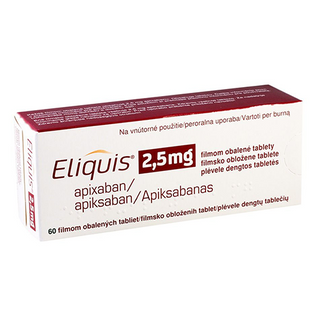 ელიქვისი ტაბლეტი 2.5მგ  #56 0 Eliquis tab 2.5mg #56 /TR/