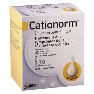 კათიონორმი წვეთები თვალის 0.4მლ  #30 0 Cationorm eye dr 0.4ml #30
