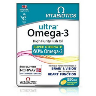 ვიტაბიოტიქსი ულტრა ომეგა-3 კაფსულა #60 0 ULTRA OMEGA-3 HIGH POTENCY CAPS #60