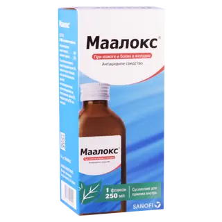 მაალოქსი სუსპენზია ორალური 250მლ ფლაკონი #1 0 Maalox susp 250ml