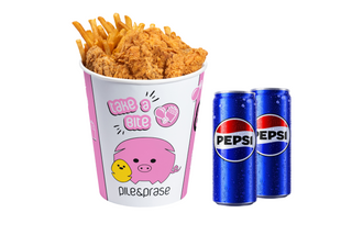 15 stripsa + 2 pomfrita / sr + 2 Pepsija