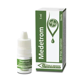 მედეტრომი წვეთები თვალის (3მგ+1მგ)/1მლ 5მლ #1 0 Medetrom eye drops 3mg+1mg ina vial 5.0