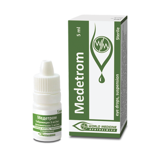 მედეტრომი წვეთები თვალის (3მგ+1მგ)/1მლ 5მლ #1 0 Medetrom eye drops 3mg+1mg ina vial 5.0
