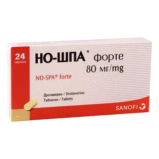 ნო-შპა ფორტე ტაბლეტი 80მგ #24 0 No-Spa forte tab 80mg #24