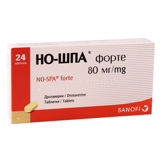 ნო-შპა ფორტე ტაბლეტი 80მგ #24 0 No-Spa forte tab 80mg #24