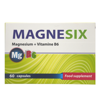 მაგნესიქსი კაფსულა 500მგ+6მგ #60 0 Magnesix caps 500mg+6mg #60
