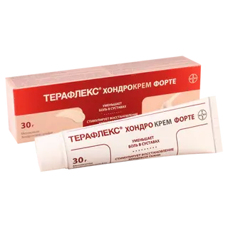 ტერაფლექსი ხონდრო ფორტე კრემი  30გრ ტუბი #1 0 THERAFLEX CHONDRO CREAM FORTE (50mg/10mg)/g 30gr #1