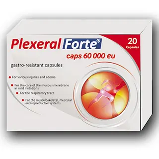 პლექსერალი ფორტე კაფსულა 60000სე #20 0 Plexseral forte caps 60000 IU #20