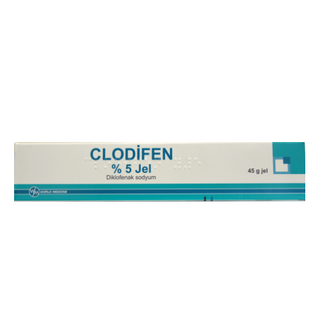 კლოდიფენი გელი 5% 45გრ ტუბი  #1 0 Clodifen gel 5% 45gr #1 /TR/