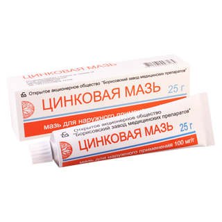 თუთიის მალამო 10% 25გრ ტუბი #1 0 Zinci unguentum 10% 25g #1