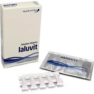 იალუვიტი წვეთები თვალის 0.6მლ ფლაკონი #15 0 Ialuvit eye drops monodose 0.6 ml #15