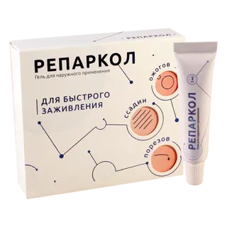 რეპარკოლი გელი 7% 10მლ ტუბი #1 0 Reparcol-P gel 7% 10.0ml #1