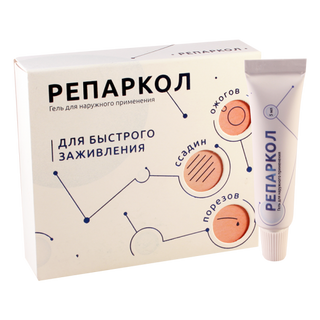 რეპარკოლი გელი 7% 10მლ ტუბი #1 0 Reparcol-P gel 7% 10.0ml #1