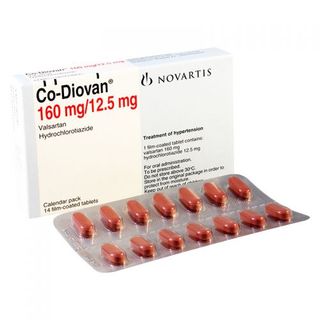 კო-დიოვანი ტაბლეტი 160მგ+12.5მგ #14 0 Co-Diovan tab  160mg+12.5mg #14