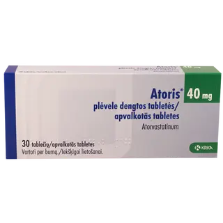 ატორისი ტაბლეტი 40მგ #30 0 Atoris tab 40mg #30
