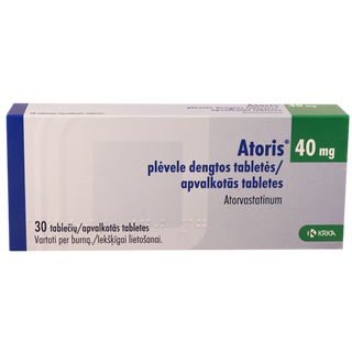 ატორისი ტაბლეტი 40მგ #30 0 Atoris tab 40mg #30