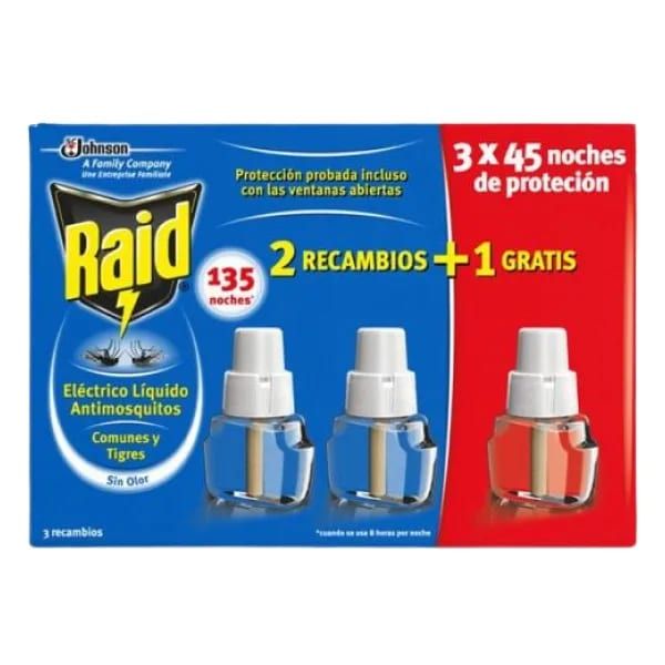 Insecticida Raid Electrico Liquido 3X452789 Noches