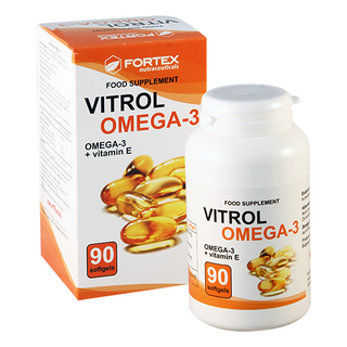 ვიტროლი ომეგა 3 კაფსულა #90 0 vitrol Omega 3 caps #90