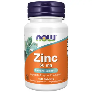 ნაუს თუთიის გლუკონატი ტაბლეტი 50მგ #100 0 NOW ZINC GLUCONATE 50MG TABS #100