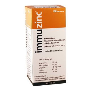 იმუცინკ იმუნ სუსპენზია ორალური 100მლ ფლაკონი #1 0 immuzinc Imun susp 100ml #1