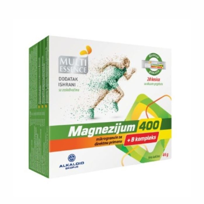 *Multi Essence Magnezijum 400 + B kompleks, 20 kes.