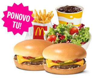 Dva Cheeseburgera  Combo obrok