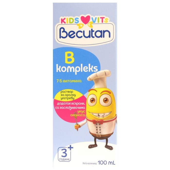 Becutan Kids Vits B Kompleks oralni rastvor 100ml