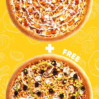 1+1 Large Pizzas
