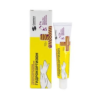 ჰიდროკორტიზონი მალამო 1% 10გრ ტუბი #1 0 Hydrocortisone ointment 1% 10gr #1