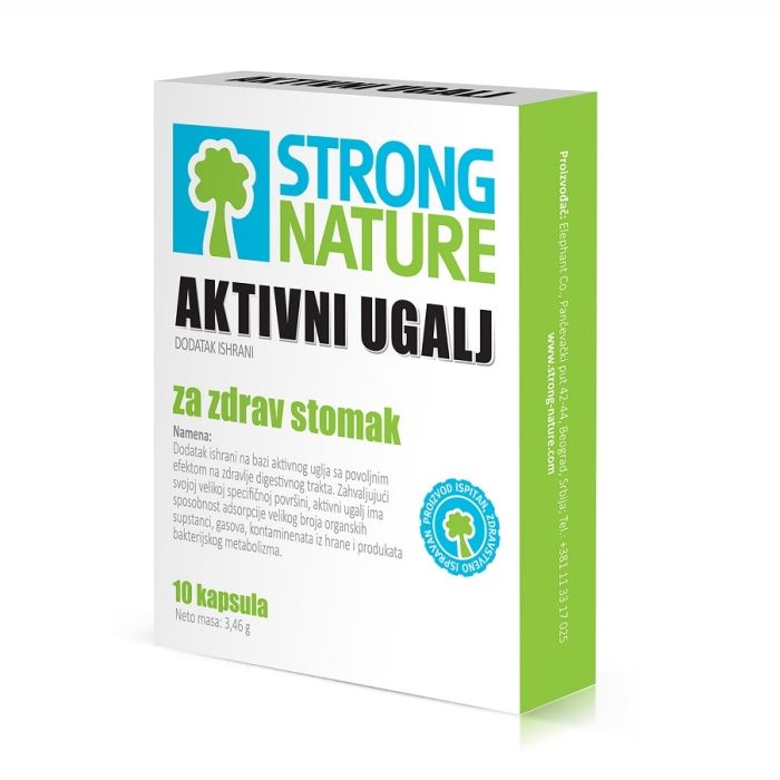 *Strong Nature Aktivni ugalj 250mg 10kaps