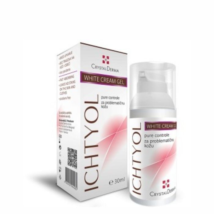 CRYSTAL DERMA IHTIOL WHITE KREM GEL 30ML