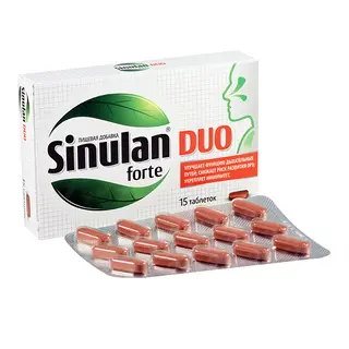 სინულან დუო ფორტე ტაბლეტი #15 0 Sinulan duo forte tab #15