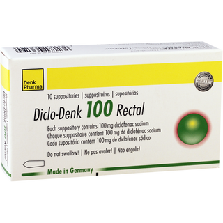 დიკლო დენკი სანთელი რექტალური 100მგ #10 0 Diclo Denk supp rect 100mg #10