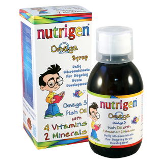 ნუტრიჯენ ომეგა სიროფი 200მლ ფლაკონი #1 0 Nutrigen omega-3 syrup 200.0