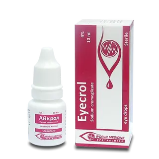 აიკროლი წვეთები თვალის 4% 10მლ ფლაკონი #1 0 Eyecril eye dr 4% 10ml #1