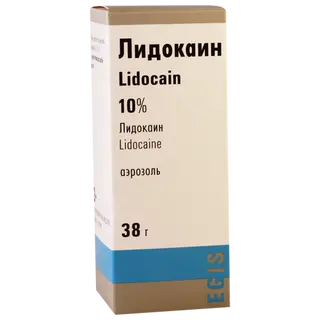 ლიდოკაინი სპრეი ადგილობრივი გამოყენების 10% 38გრ ფლაკონი #1 0 Lidocaine 10% spray 38g #1