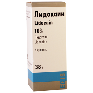 ლიდოკაინი სპრეი ადგილობრივი გამოყენების 10% 38გრ ფლაკონი #1 0 Lidocaine 10% spray 38g #1